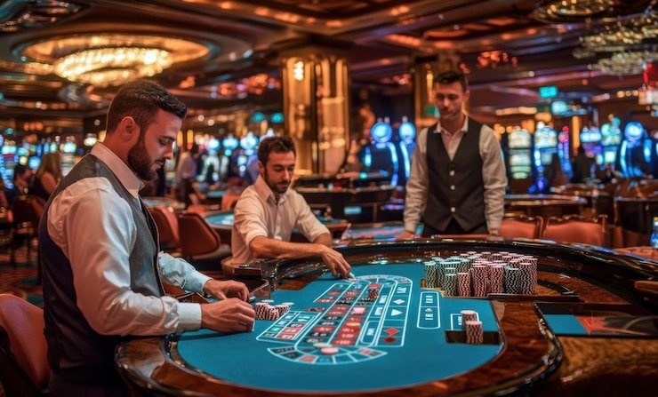 Panel kontrol Sugar Rush menampilkan opsi taruhan dan indikator saldo